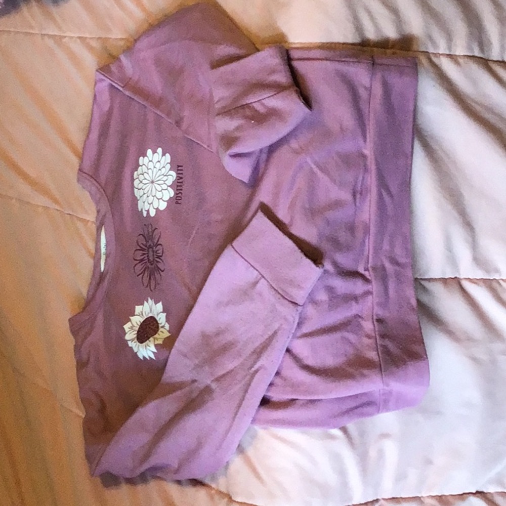 Floral Kids Sweatshirt - Purple